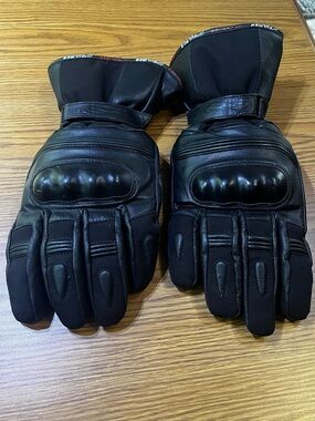 Fulmer Black Protective Motorcycle Gloves Size 3XL